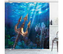 Trident Underwater Shower Curtain