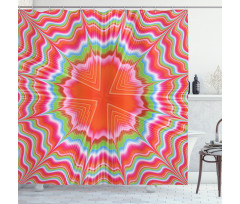 Psychedelic Fractal Shower Curtain