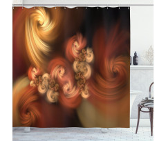 Fractal Spiral Shower Curtain