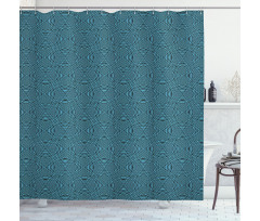 Circular Motif Art Shower Curtain