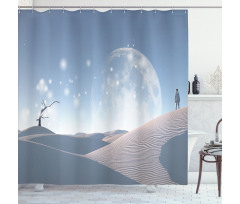 Dreamlike Desert Shower Curtain