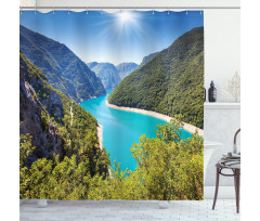 Piva Canyon Montenegro Shower Curtain