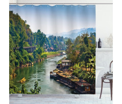 Tropic Thai Village Shower Curtain