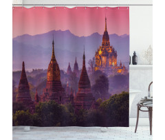 Ancient Building in Bagan Shower Curtain