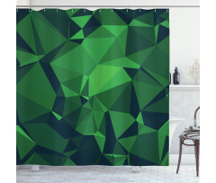 Abstract Poly Shower Curtain