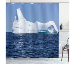 Oceanic Frigid Scenery Shower Curtain