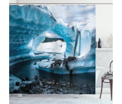 Matanuska Glacier River Shower Curtain