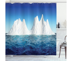 Antarctic Scene in Ocean Shower Curtain