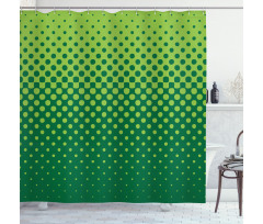 Vertical Halftone Shower Curtain