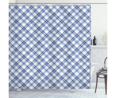 Fashion Diagonal Lines Shower Curtain