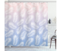 Summer Tropic Fan Palm Leaves Shower Curtain