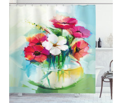 Flowers in a Vase Art Shower Curtain