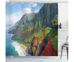 Na Pali Coast Kauai Sea Shower Curtain