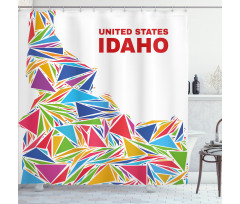 Gem State Illustration Shower Curtain