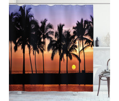 Sunset on Big Island Shower Curtain