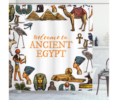 Welcome to Ancient Egypt Shower Curtain