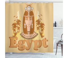 Egypt Queen Shower Curtain