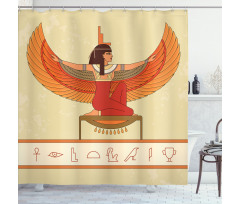 Historical Myth Woman Wing Shower Curtain