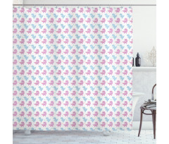 Pastel Nursery Theme Shower Curtain