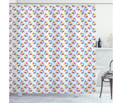 Funny Colorful Birthday Baby Shower Curtain