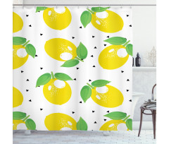 Cheery Citrus Fruits Art Shower Curtain