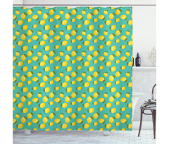 Colorful Citrus Leaves Art Shower Curtain