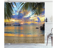 Exotic Beach Photo Shower Curtain