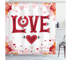 Love Pastel Flora Shower Curtain