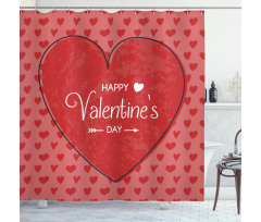 Concept Hearts Shower Curtain