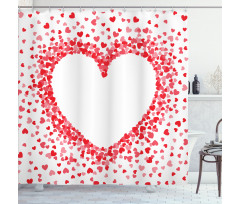 Tiny Hearts Shower Curtain