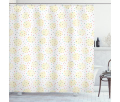 Colorful Random Spots Shower Curtain