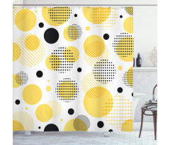 Streaks Spots Art Shower Curtain