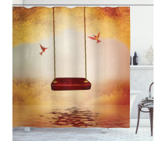 Hummingbird Peace Shower Curtain