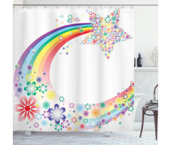 Nature Spring Floral Shower Curtain