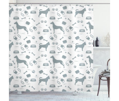 Dog Lover Concept Items Shower Curtain