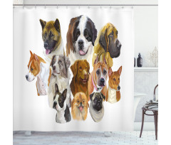 Portraits Breeds Shower Curtain