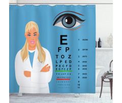 Female Ophthalmologist Shower Curtain