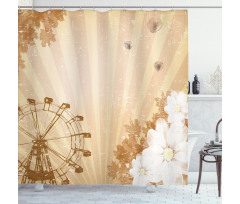 Vintage Flora Fun Ride Shower Curtain