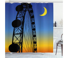 Fun Ride on Ombre Sky Shower Curtain