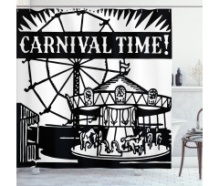 Carnival Time Carousel Shower Curtain