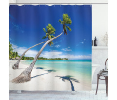 Trees Hanging Above a Lagoon Shower Curtain