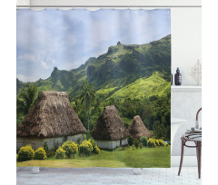 Greenland Scene Navala Village Shower Curtain