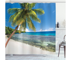 Island Paradise for Travelers Shower Curtain