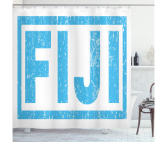 Big Bold Grunge Style Wording Shower Curtain