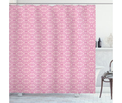 Abstract Curvy Romantic Shower Curtain