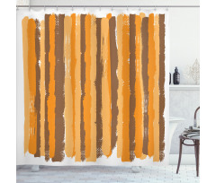 Grunge Vertical Line Shower Curtain