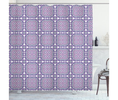 Flower Inspired Shapes Shower Curtain