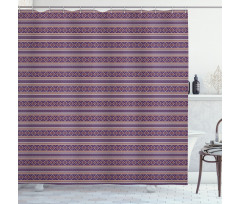 Zigzags V Shapes Geometric Shower Curtain