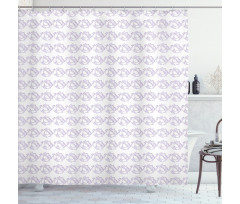 Drawings of Ornate Birdies Shower Curtain