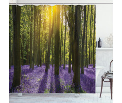 Bluebell Blossoms Shower Curtain